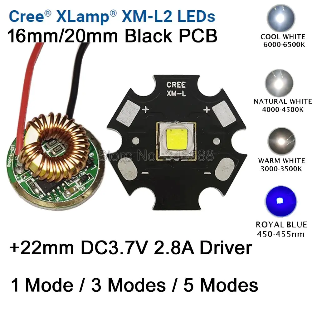 Кри xm l2 t6 - мощный светодиод для осветительных приборов