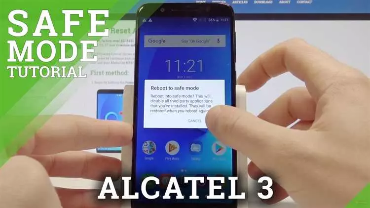 Как убрать безопасный режим на телефоне Alcatel