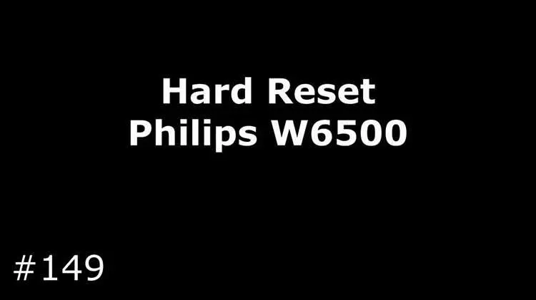Прошивка Philips W6500: инструкция по обновлению и основные возможности