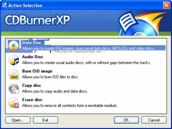 Cdburnerxp: простая программа для записи дисков