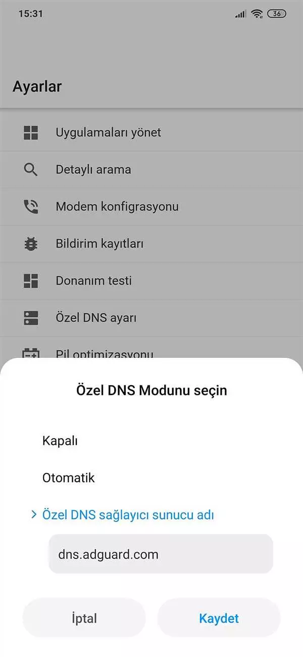 DNS настройки для смартфона Xiaomi