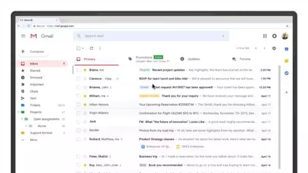 Gmail компьютерная версия