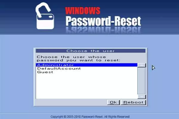 Как сбросить пароль администратора
