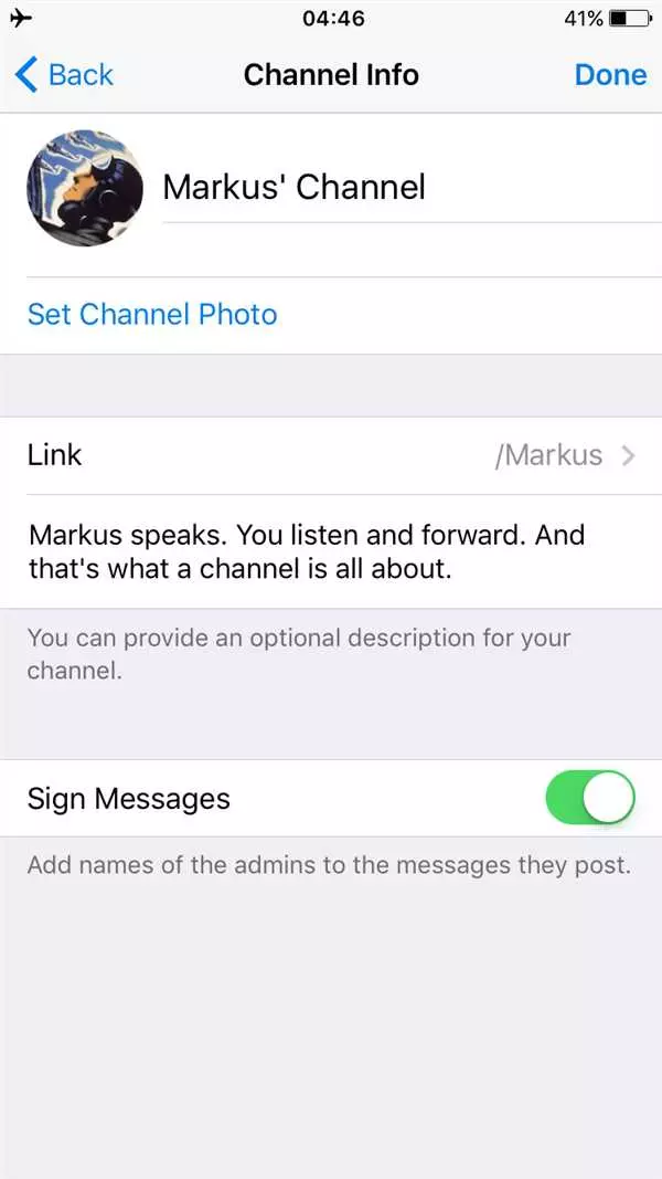 Что такое Sign messages в Telegram?