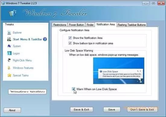 Windows 7 твикер