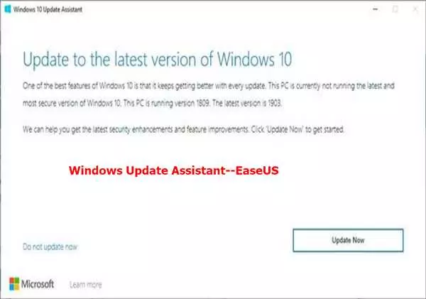 Windows Update Assistant для Windows 10
